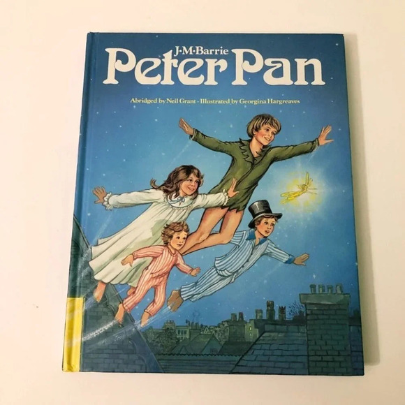 Vtg 1985 Peter Pan J M Barrie Dean Hardcover Book Neil Grant - Picture 1 of 16